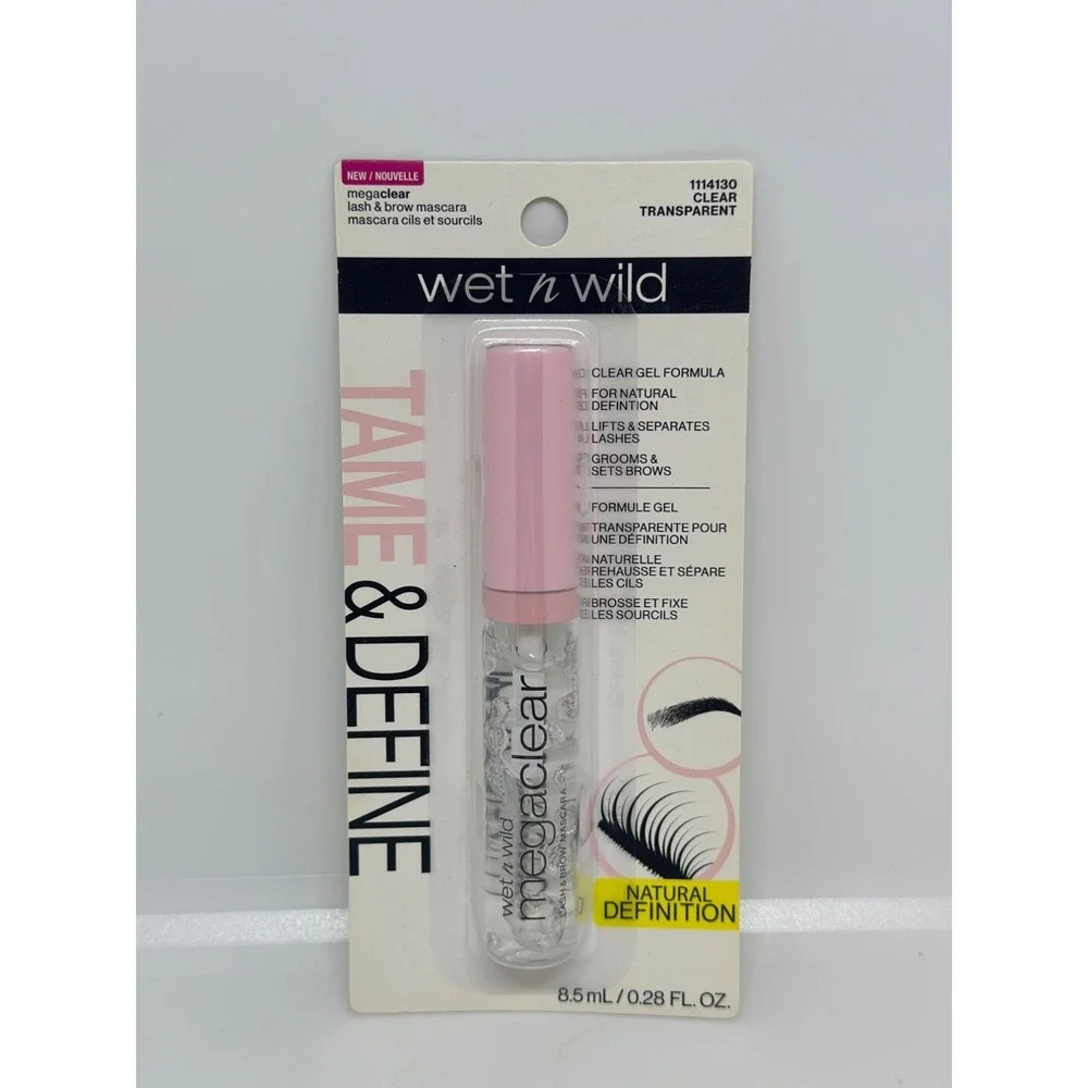 Wet n Wild MegaClear Lash & Brow‎ Mascara Transparent Tame & Define NEW 80 Chars